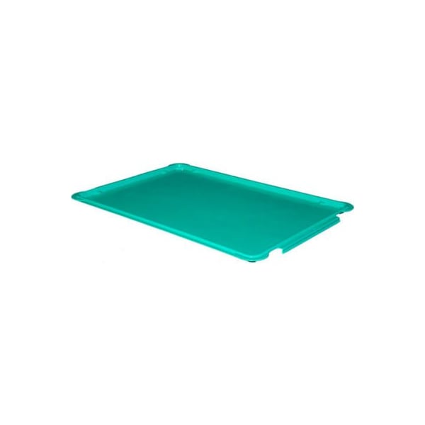 Mfg Tray Molded Fiberglass Stacking Tote 887008 Lid for 870008 Tote - 25-3/4"L x 17-3/4"W, Green 8870085113 - main